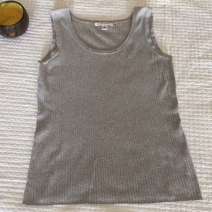 Women’s banana republic gray light knit tank top